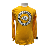 OUKS Long-Sleeve Multicolor End Zone Circle Tee